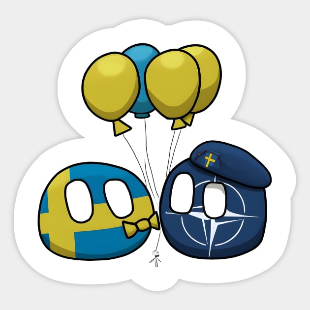 Welcome to NATO, Sweden! Sticker by Polandball World